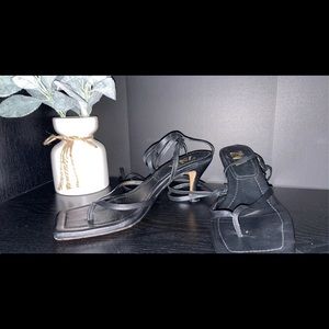 Zara wrap around square toe sandals